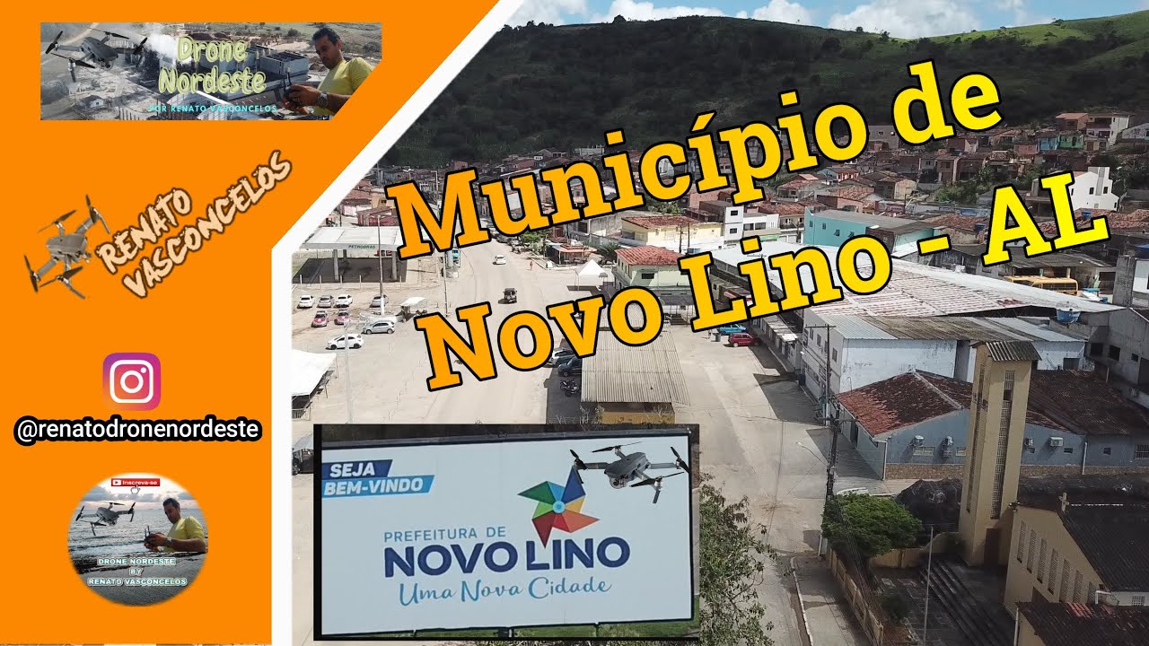 Município Novo Lino em Alagoas BR - Visto de Drone em 2.7k - Filmora