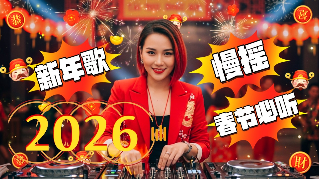 ㊣92CCDJ - 新年歌Remix 2026 V2🎆新年慢摇串烧🐎春节必听 !!!