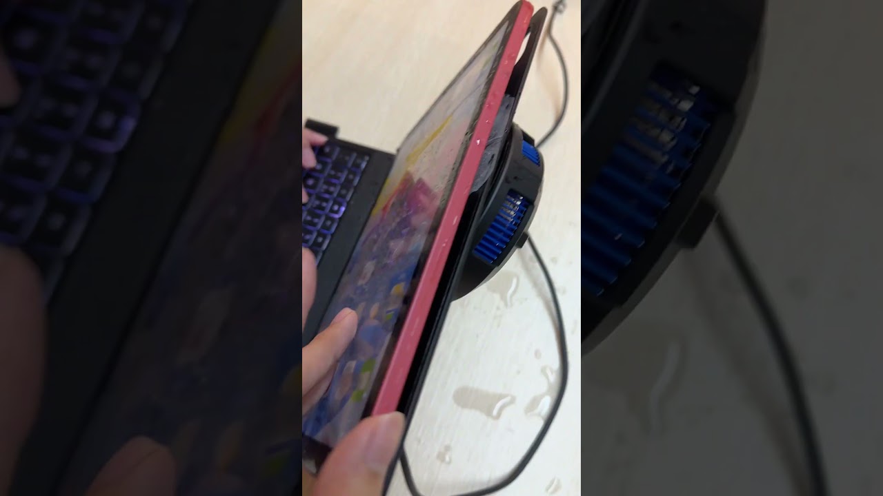 My iPad almost turned into ice cubes#ipad #cooler #ipadkeyboard #typecase