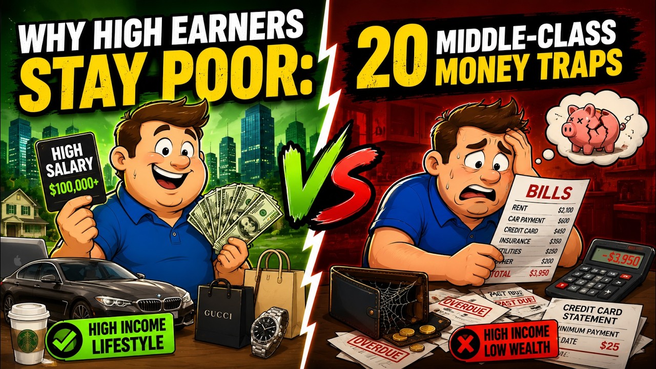 Why High Earners Stay Poor: 20 Middle-Class Money Traps