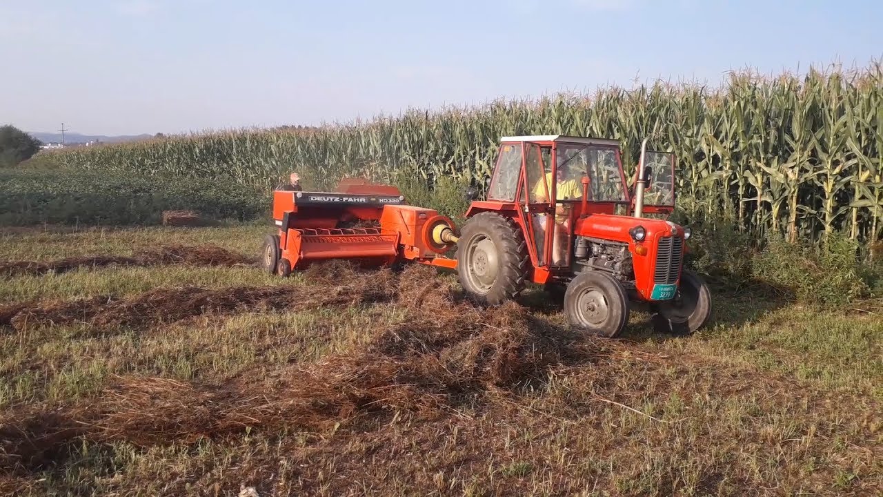 DEUTZ-FAHR HD320 i IMT 539-baliranje u Suvom Polju