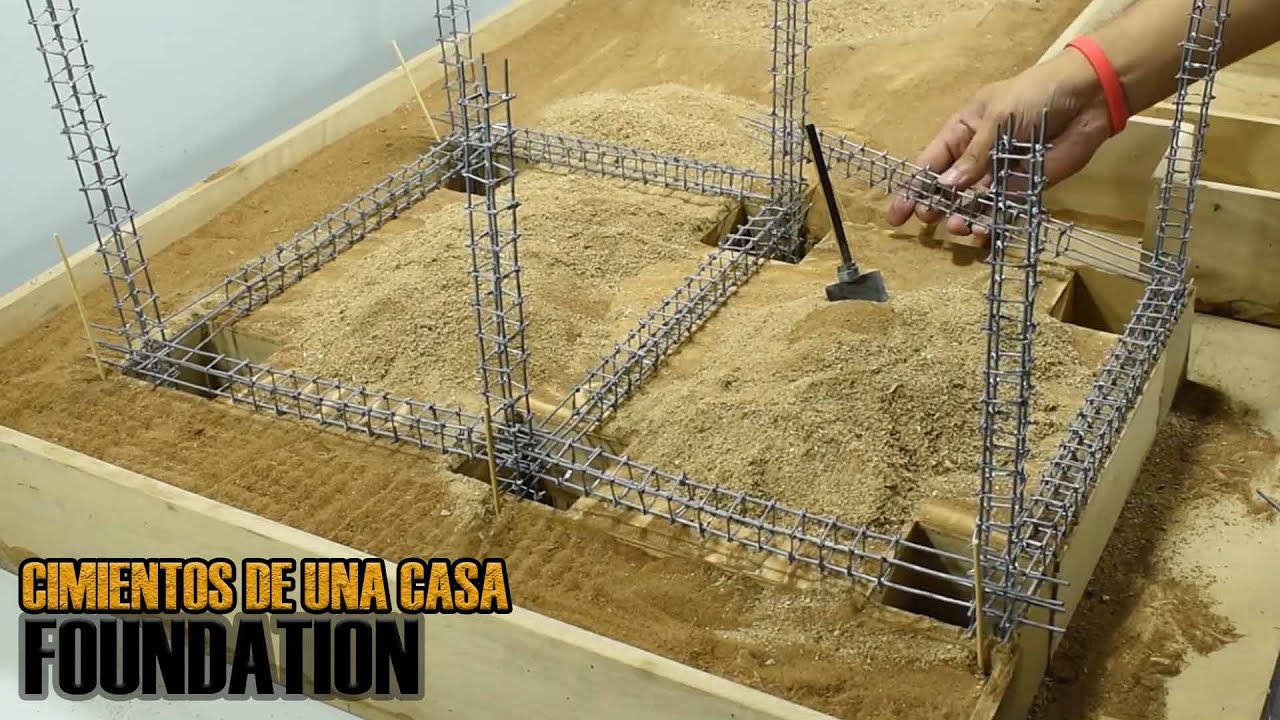 C&Oacute;MO CONSTRUIR LOS CIMIENTOS DE UNA CASA, BASE SOLIDA/ foundation with footings and concrete beams