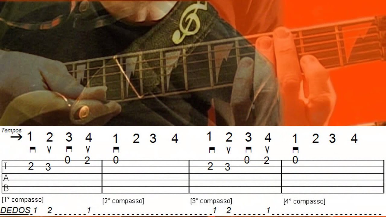 Aprenda a tocar solo fácil de guitarra e violão (aula 08 parte 1 de 2 )