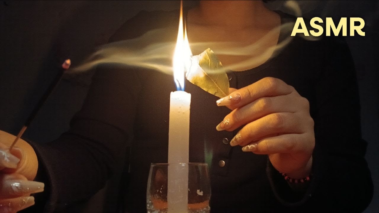 ASMR Reiki ✨ Limpio tu AURA con cuarzo blanco, hojas de laurel e incienso