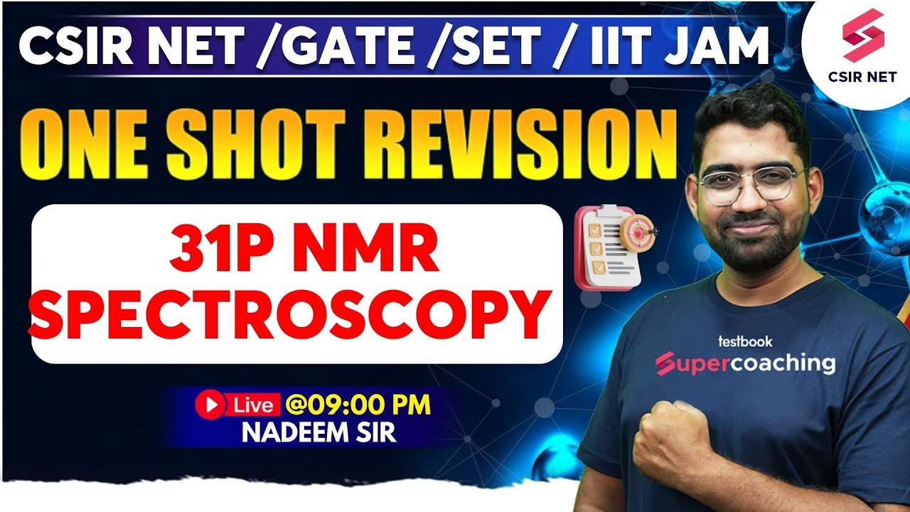 CSIR NET JRF Dec 2023 | Gate 2024 | 31P NMR Spectroscopy | Organometallic Chemistry | Nadeem Sir