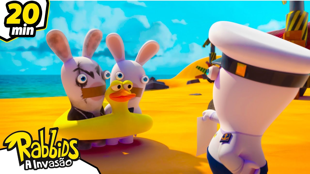 O Almirante Coelho e a Ilha do Coelho Sombrio  |  Rabbids: A Invas&atilde;o 🐰 | Desenhos animados