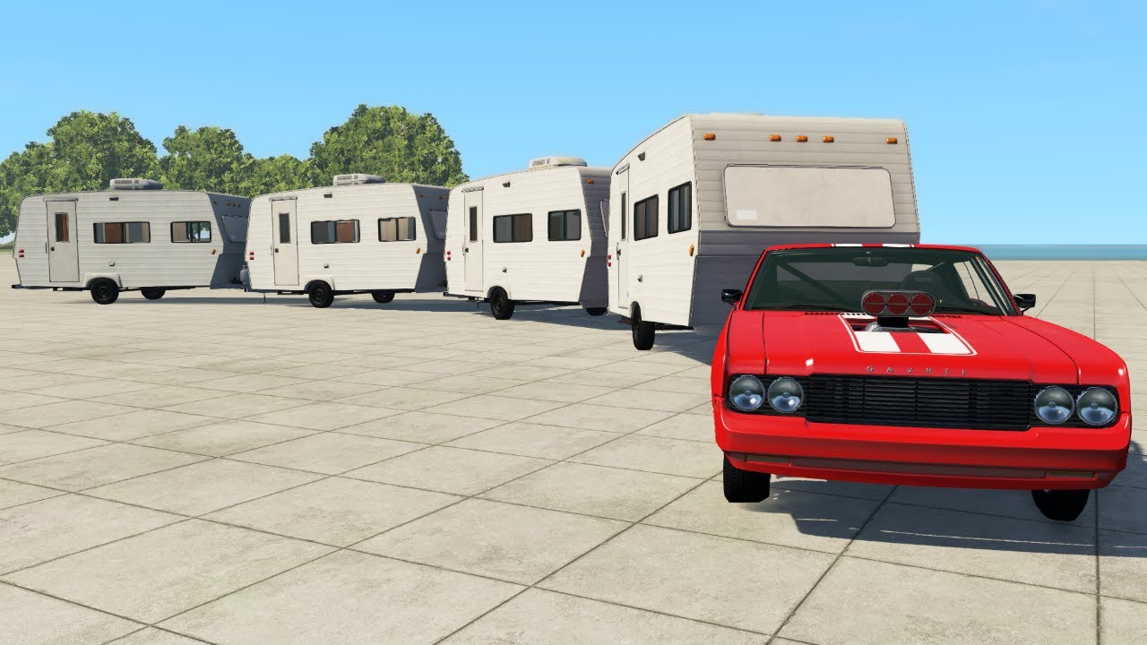 SJOV MED CAMPINGVOGNE! // BeamNG.drive [Dansk]