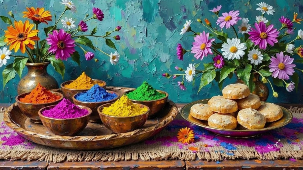 Elegant Holi Art | Spring Festivals of Color | FrameTV Art Gallery