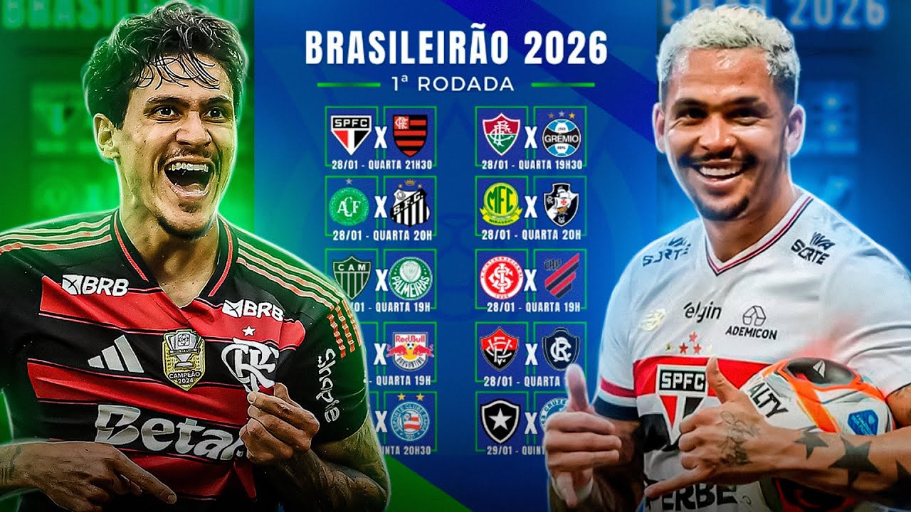 EU SIMULEI A PRIMEIRA RODADA DO BRASILEIRÃO 2026!