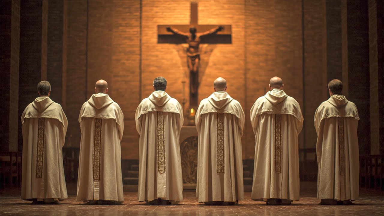 Gregorian Chants - Prayer Ambience in the Sacred Monastery of Catholic Monks - Catholic Prayer Music