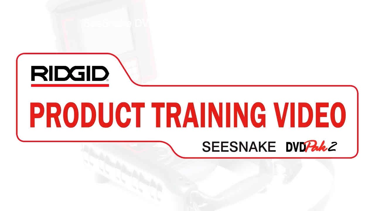 RIDGID SeeSnake DVD Pak2 Product Video