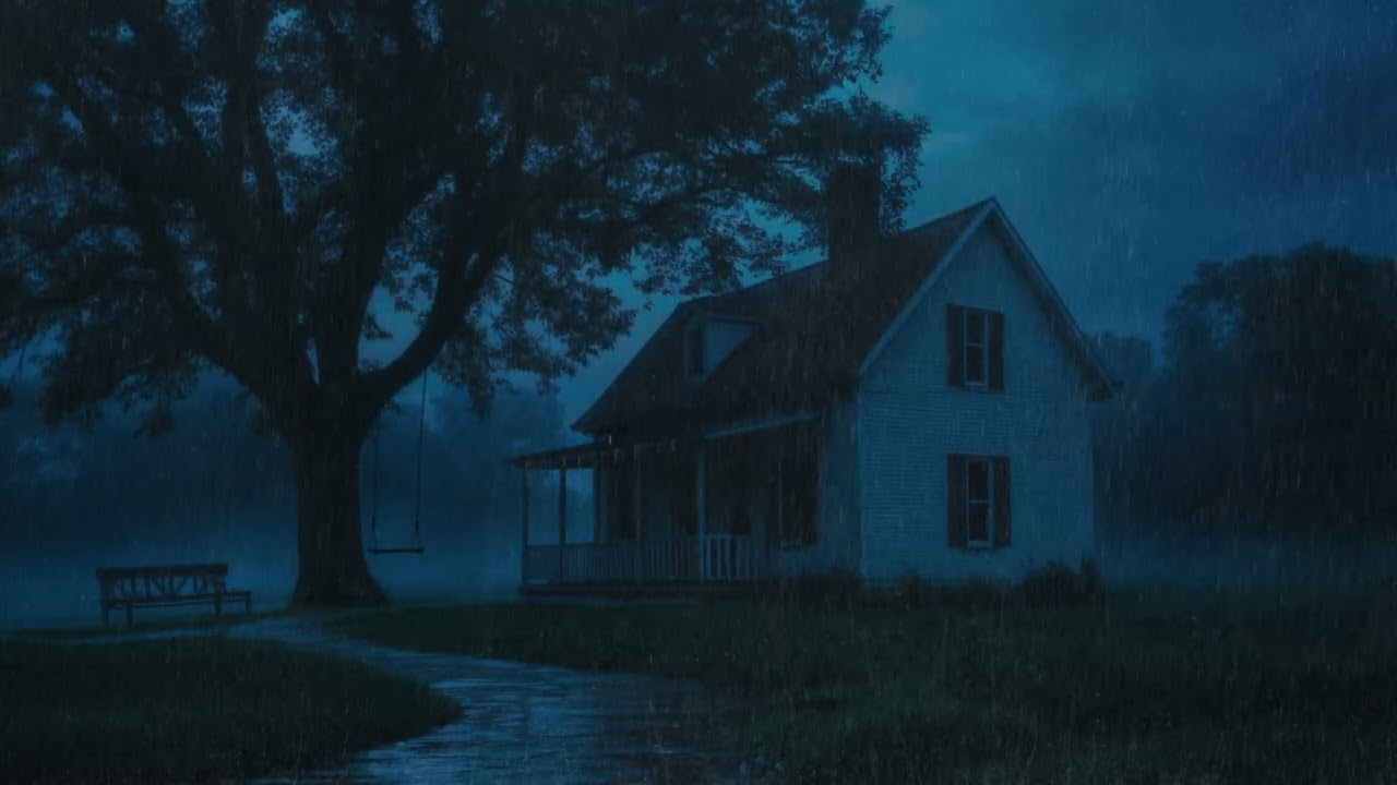 Heavy Rain at Night | Fall into Sleep in Under 3 Minutes with Rain Sounds, Thunder | No Ads