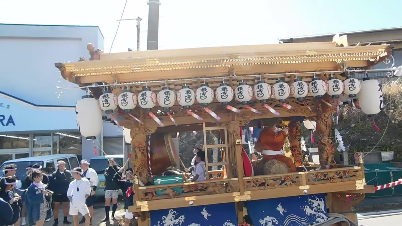 2026年3月14日根岸屋台お披露目　加麻土神社前