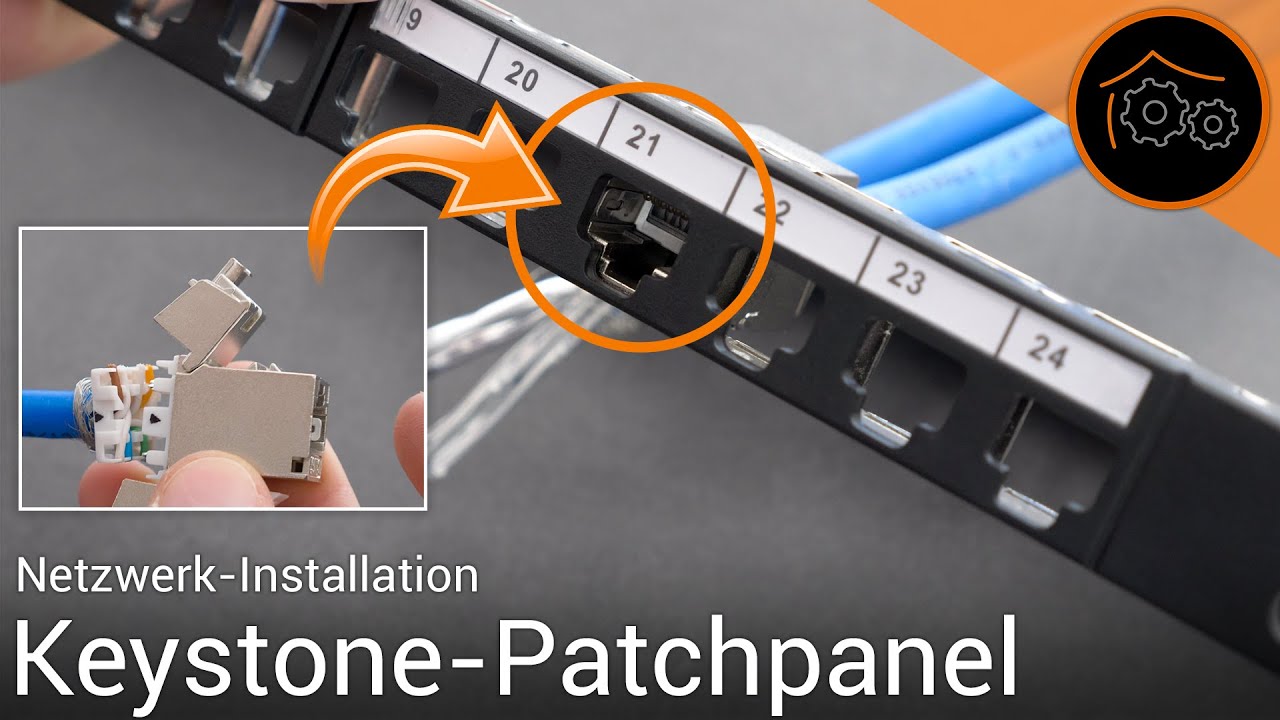 Netzwerk #1 - Patchpanel und Keystone Module