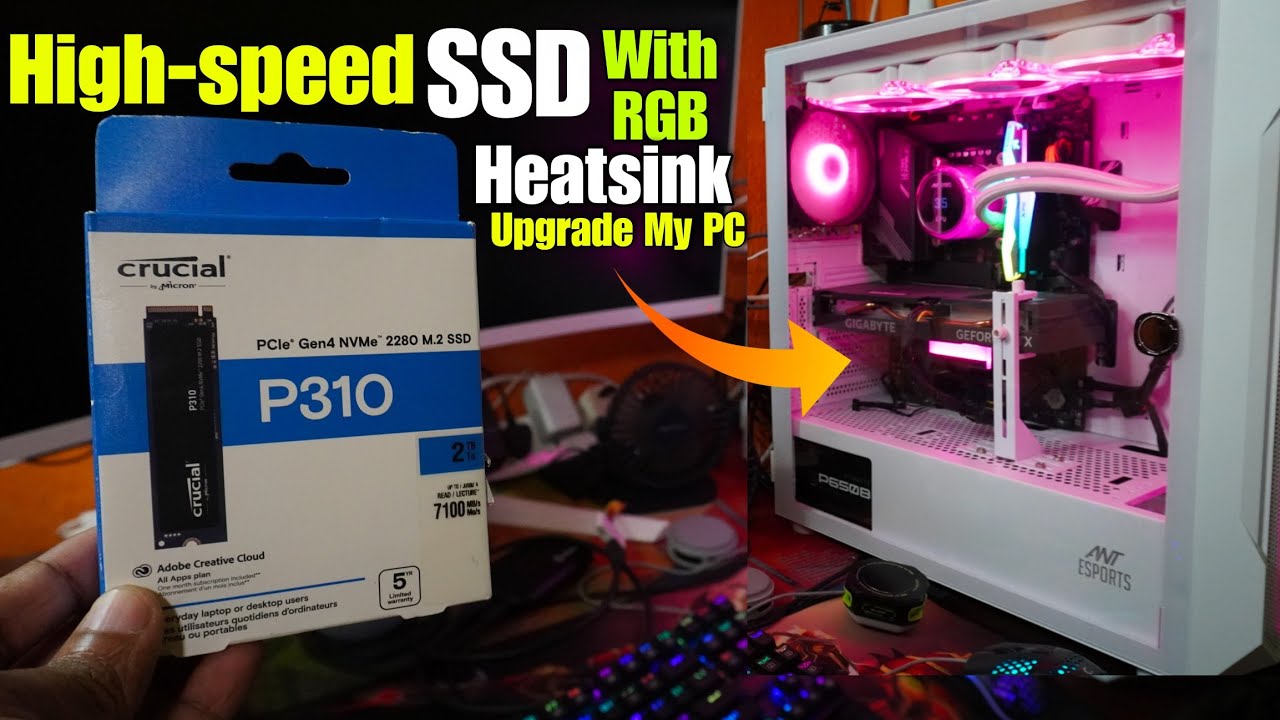 How To Install Gaming PC 2TB SSD With RGB Heatsink and Non RGB Heatsink
