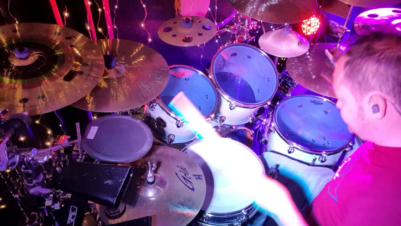 living Forever by Genesis drum cover. drumless track made with moisses.