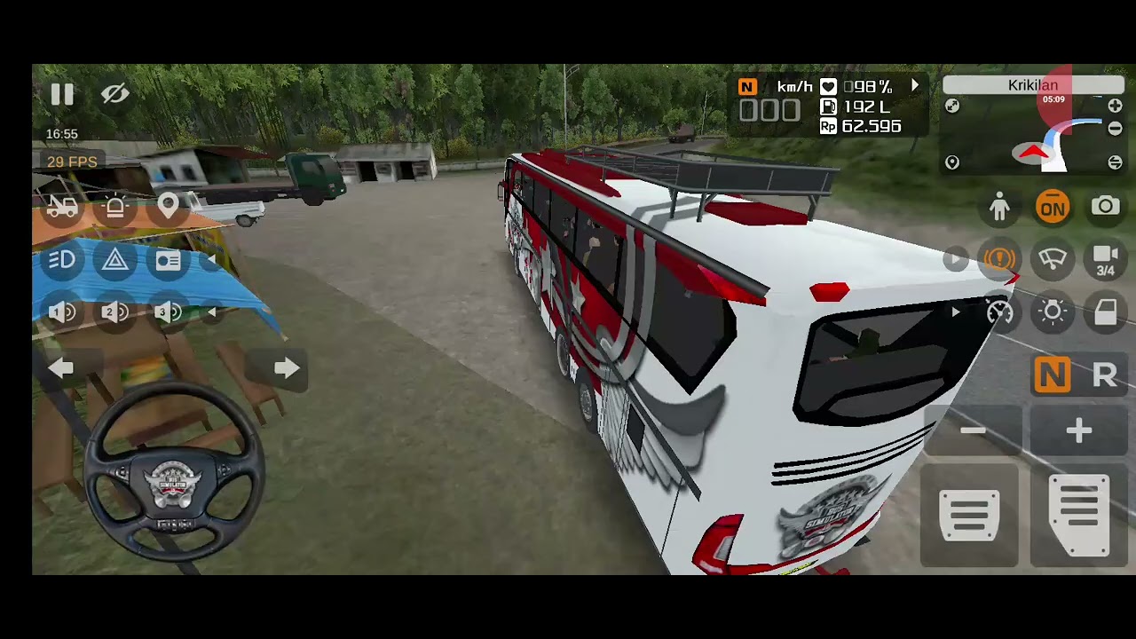 Playing bus indosia game and have a accident 