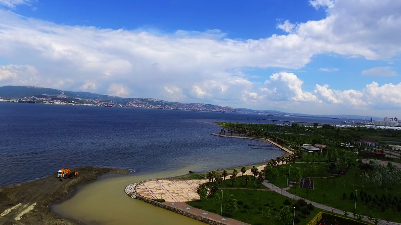 Kocaeli G&ouml;lc&uuml;k kavaklı sahil hava &ccedil;ekimi
