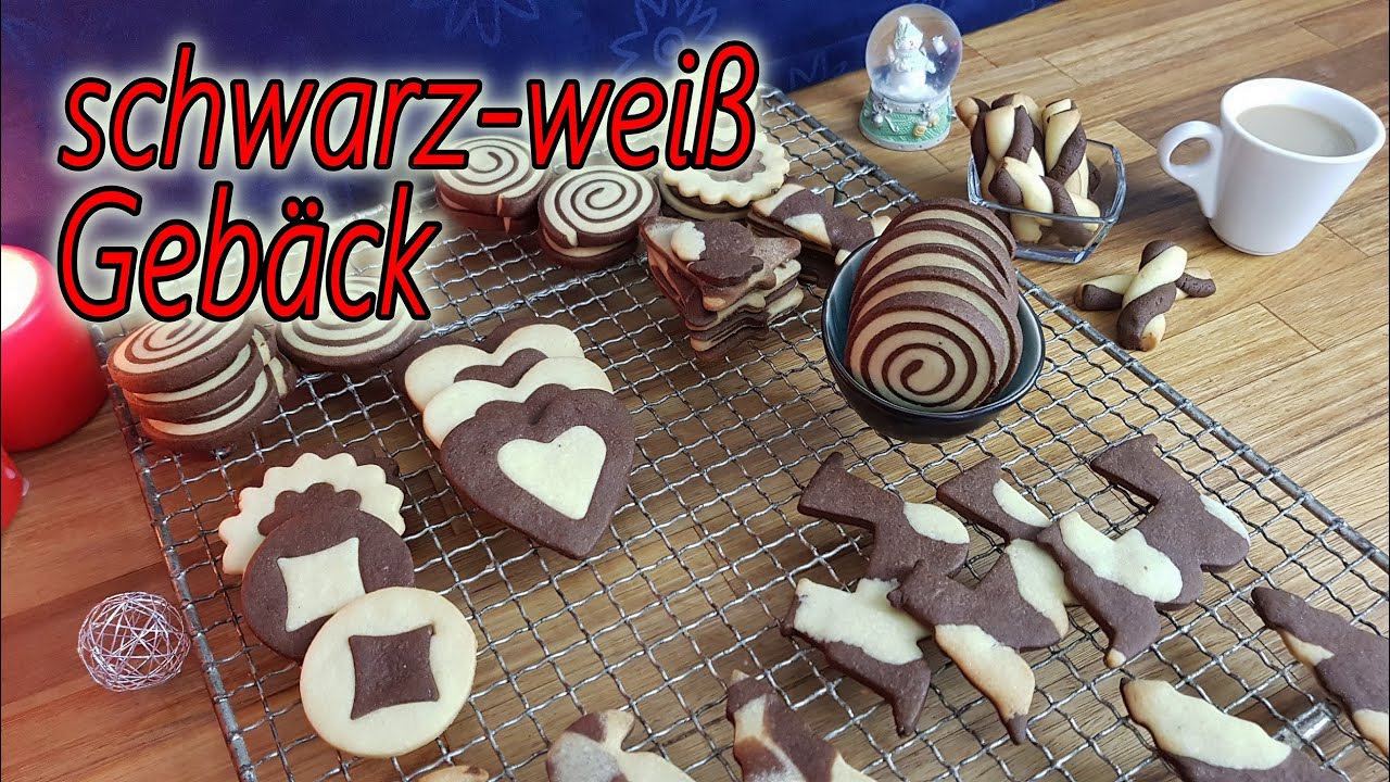 Schwarz-Weiß-Gebäck 5 Variationen  | Martinas Adventskalender Türchen 5 | Rezept mit Anleitung