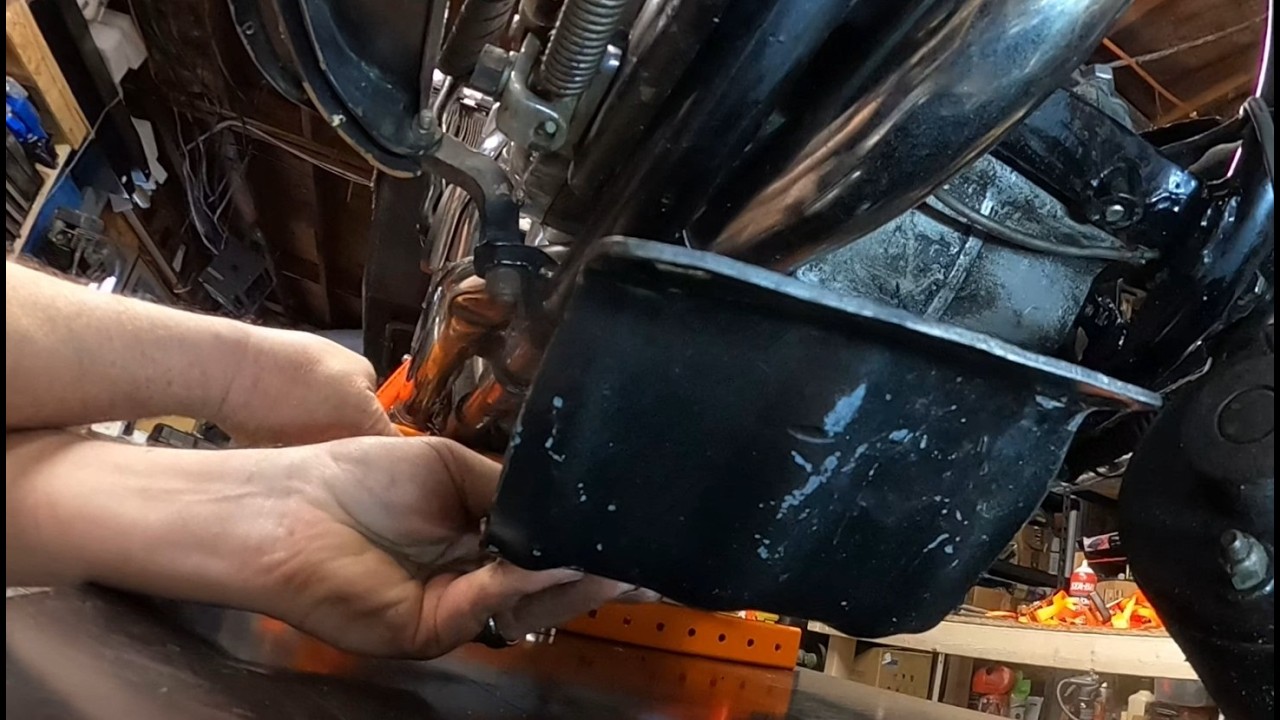 1960 Panhead - Skid Plate Install
