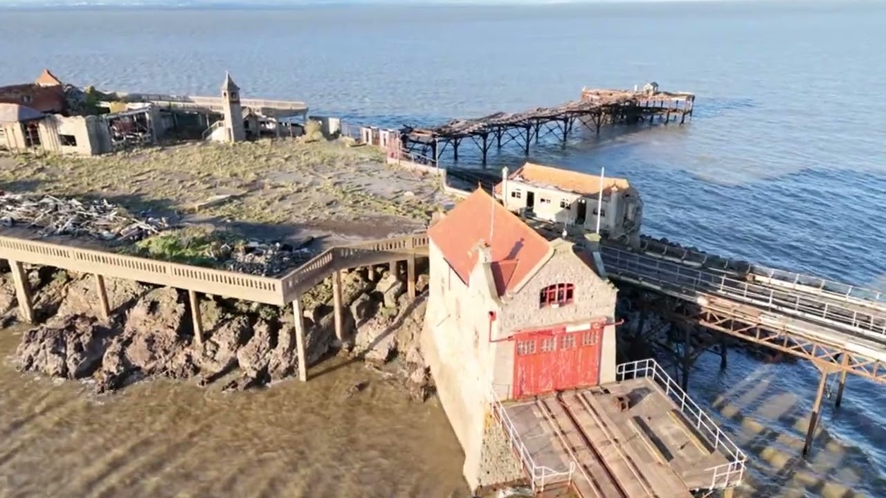 ABANDONED! Victorian splendour lies in RUINS | Birnbeck PIER | Drone view | Abandoned view