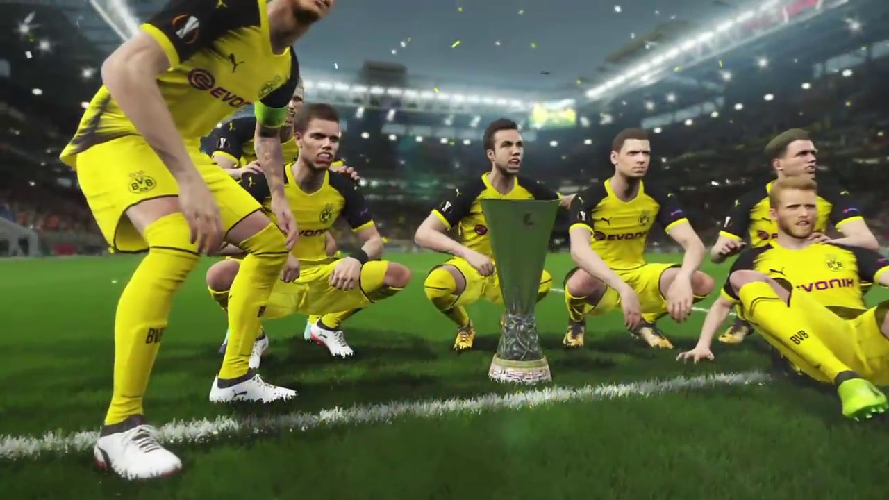 PES 2018 (PS4) Europa League Borussia Dortmund v Arsenal FINAL