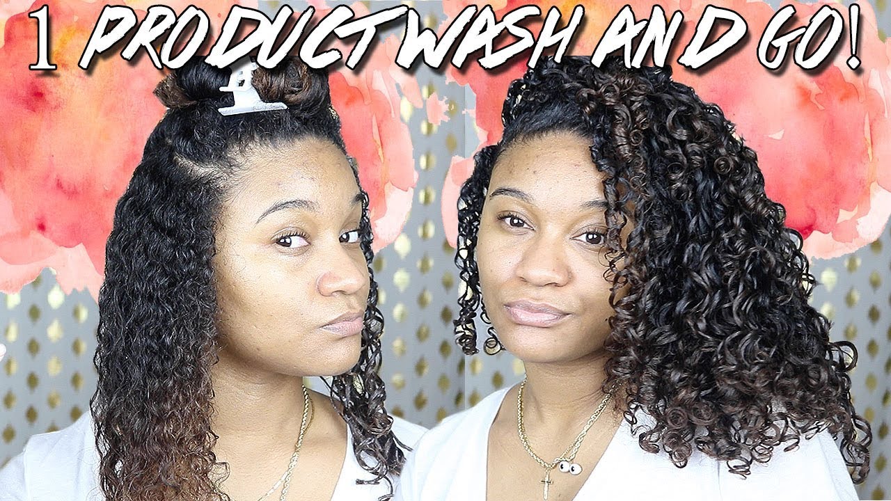 One Product Wash and Go for DEFINED CURLS!