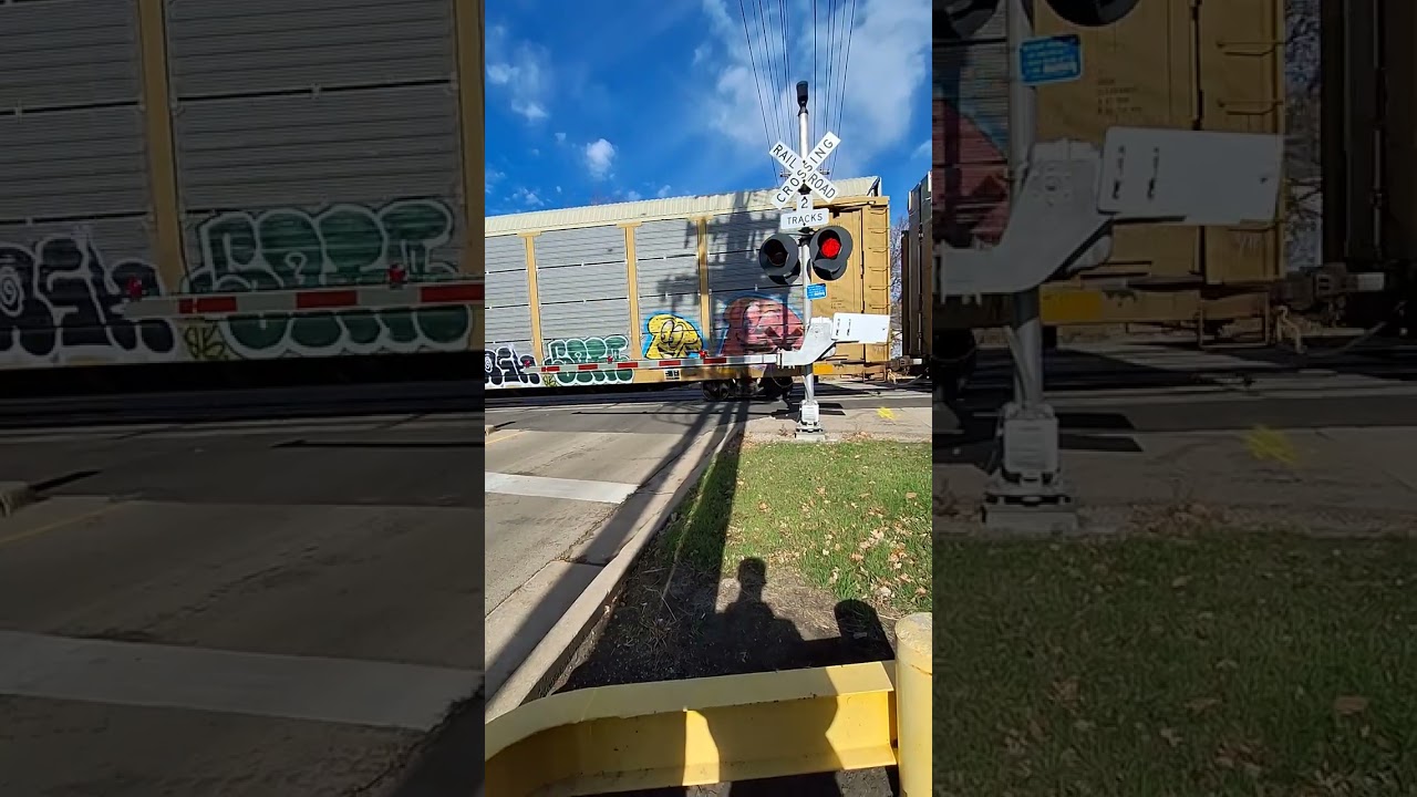 Union Pacific Autorack train Vs Union Pacific intermodal train 11/15/25
