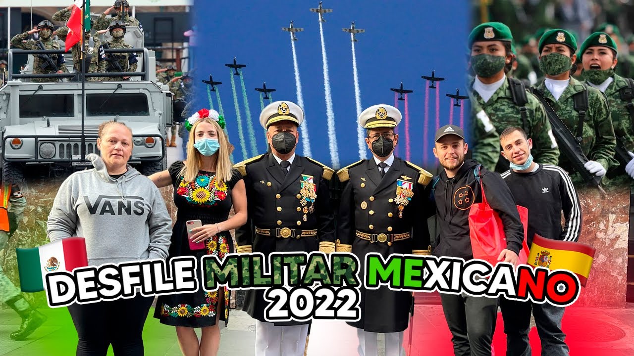 ESPAÑOLES viven el DESFILE MILITAR MEXICANO 🇲🇽 por PRIMERA VEZ! Con MI MAMÁ Y HERMANO