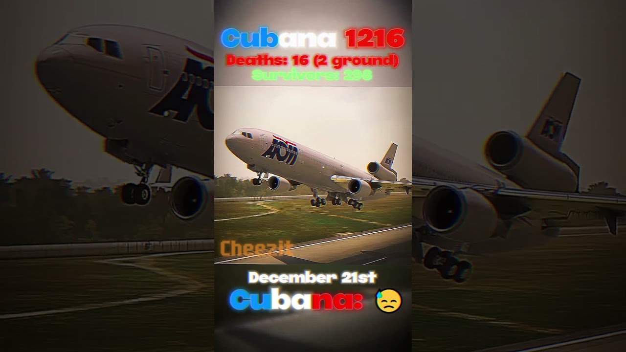 The Airline That Crashed Twice In a Week | Cubana 1216 & 310 | #shorts #aviation