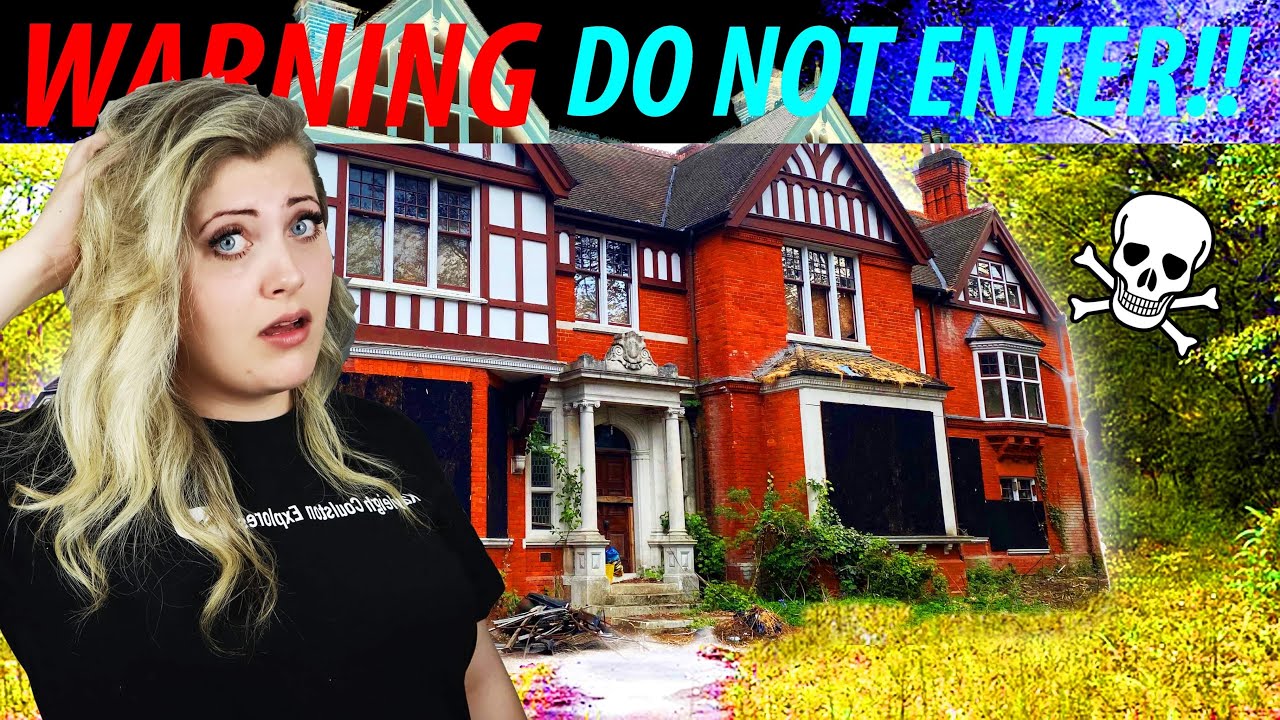 SCARY HOMELESS CAMP FOUND IN ABANDONED MANOR HOUSE| WE REALLY SHOULDN’T BE HERE!!