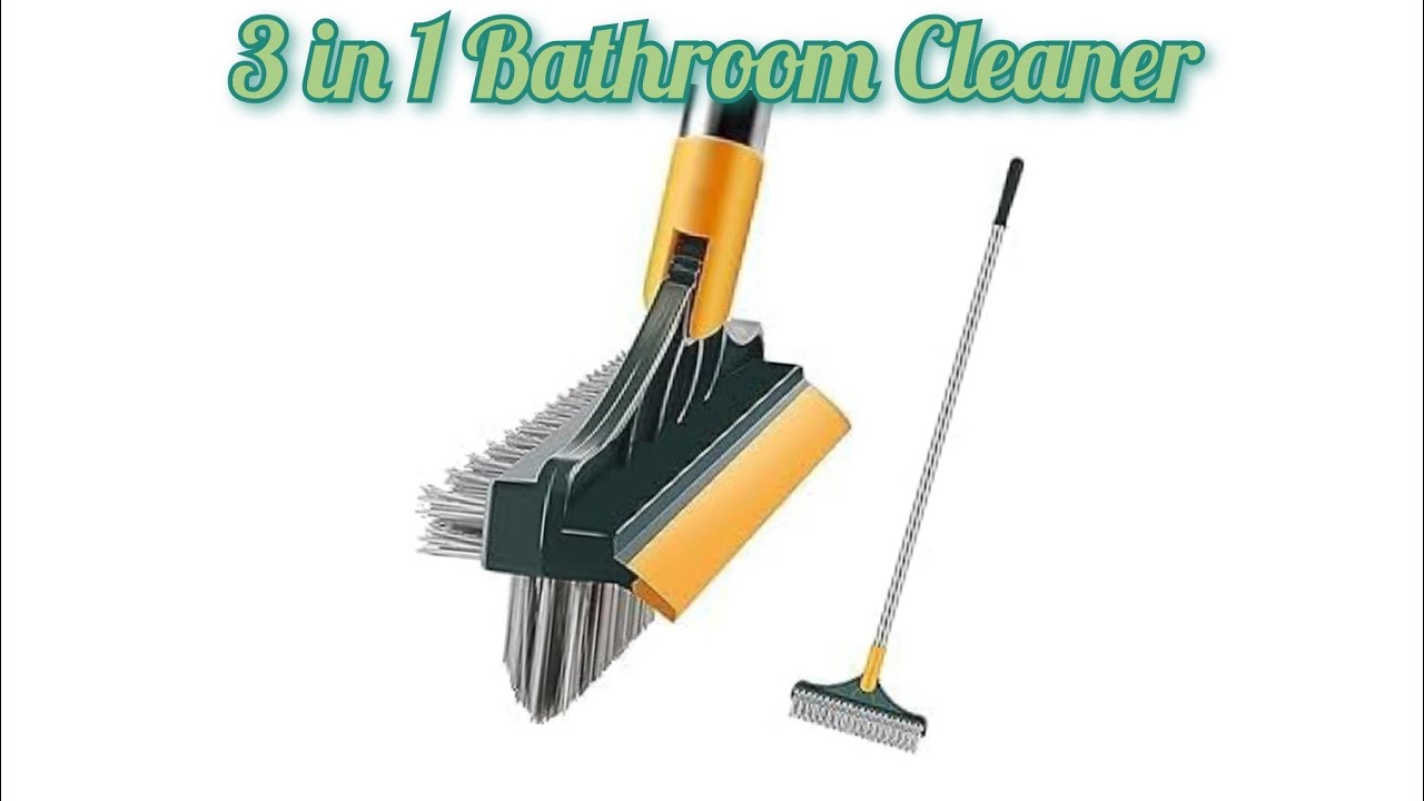 3 in 1 Bathroom Cleaning Brush with Wiper @kavyahindichannel3644