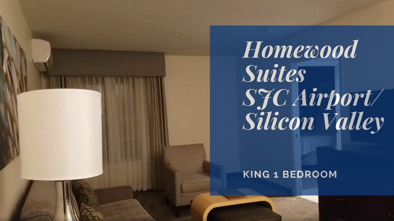 Homewood Suites San Jose Airport | King 1 Bed Room 513 | Hotel Room Tour