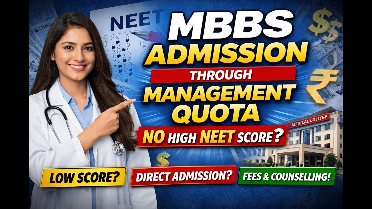 Management Quota MBBS Admission in India 2026 | MGT Quota seats in Govt /Pvt /Deemed Medical College