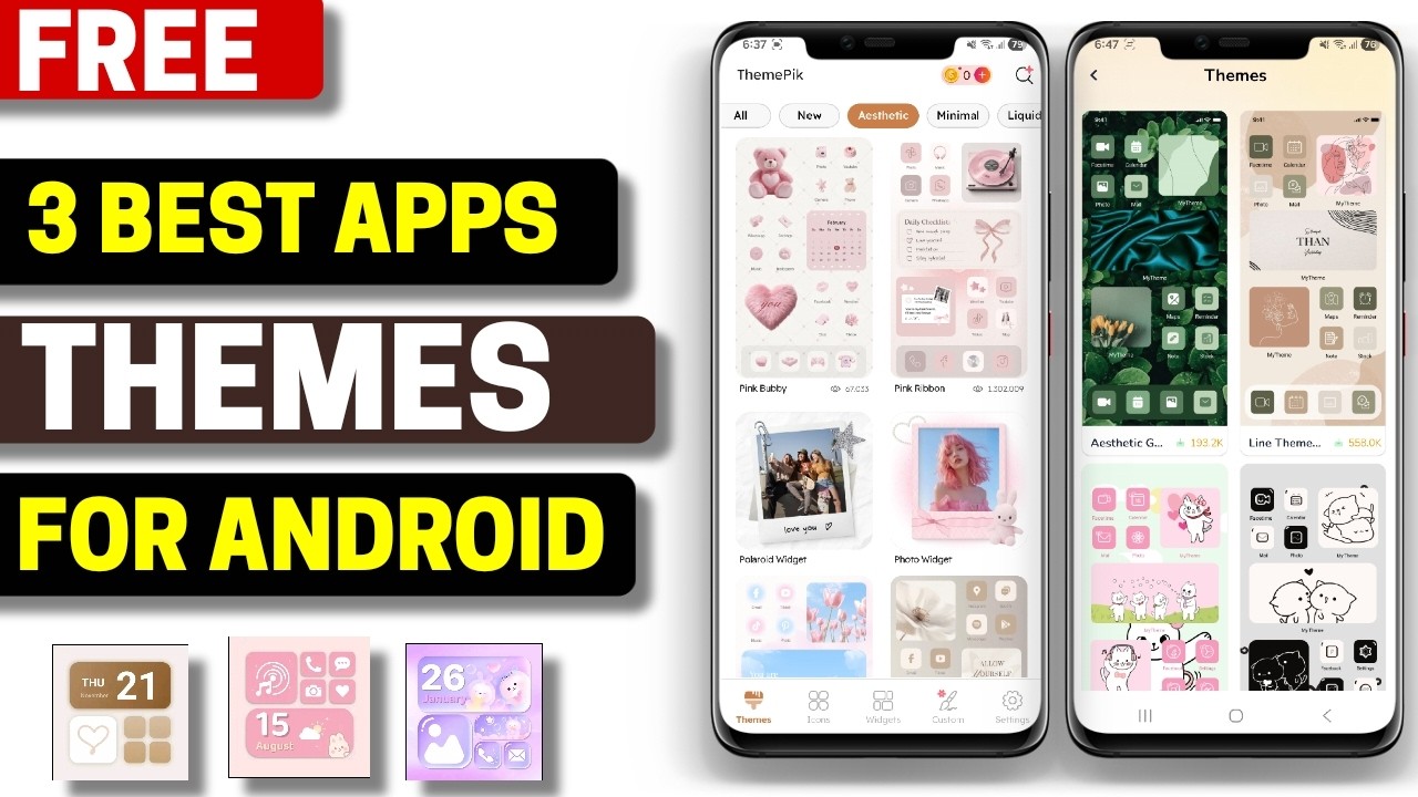 3 Best Free Themes Apps for Android 2026