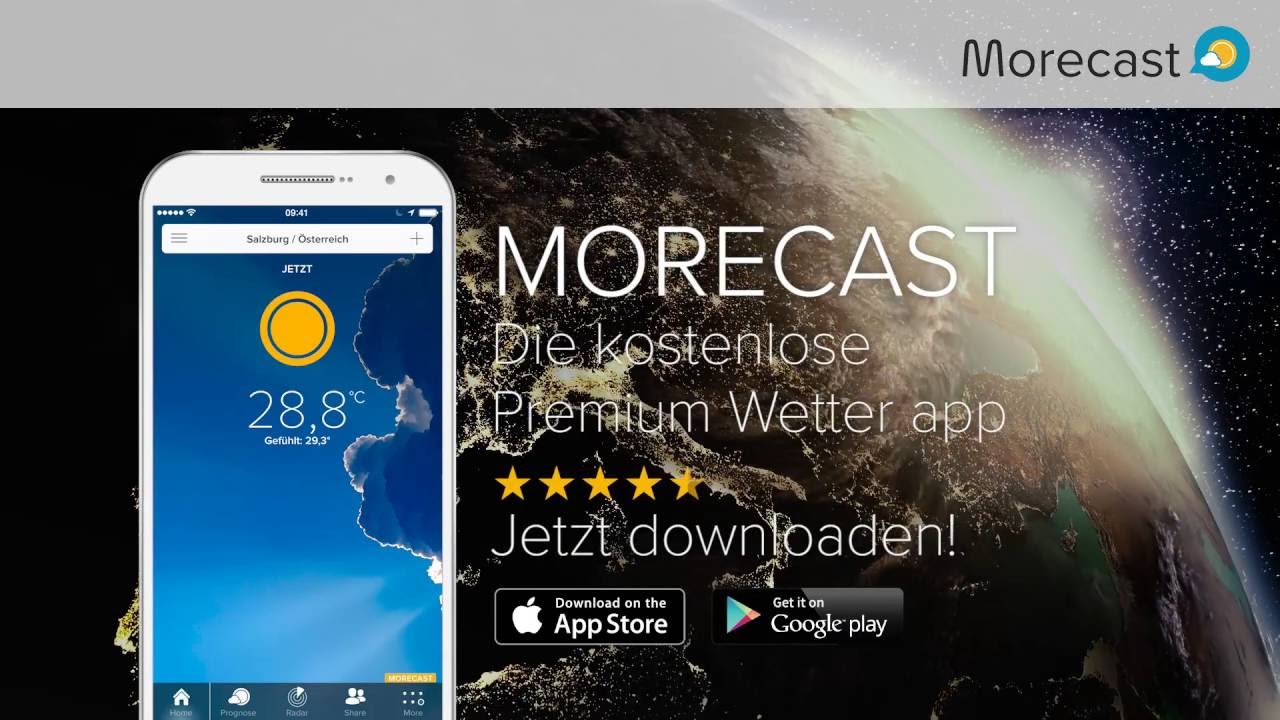 MORECAST - Gratis Premium Wetter App