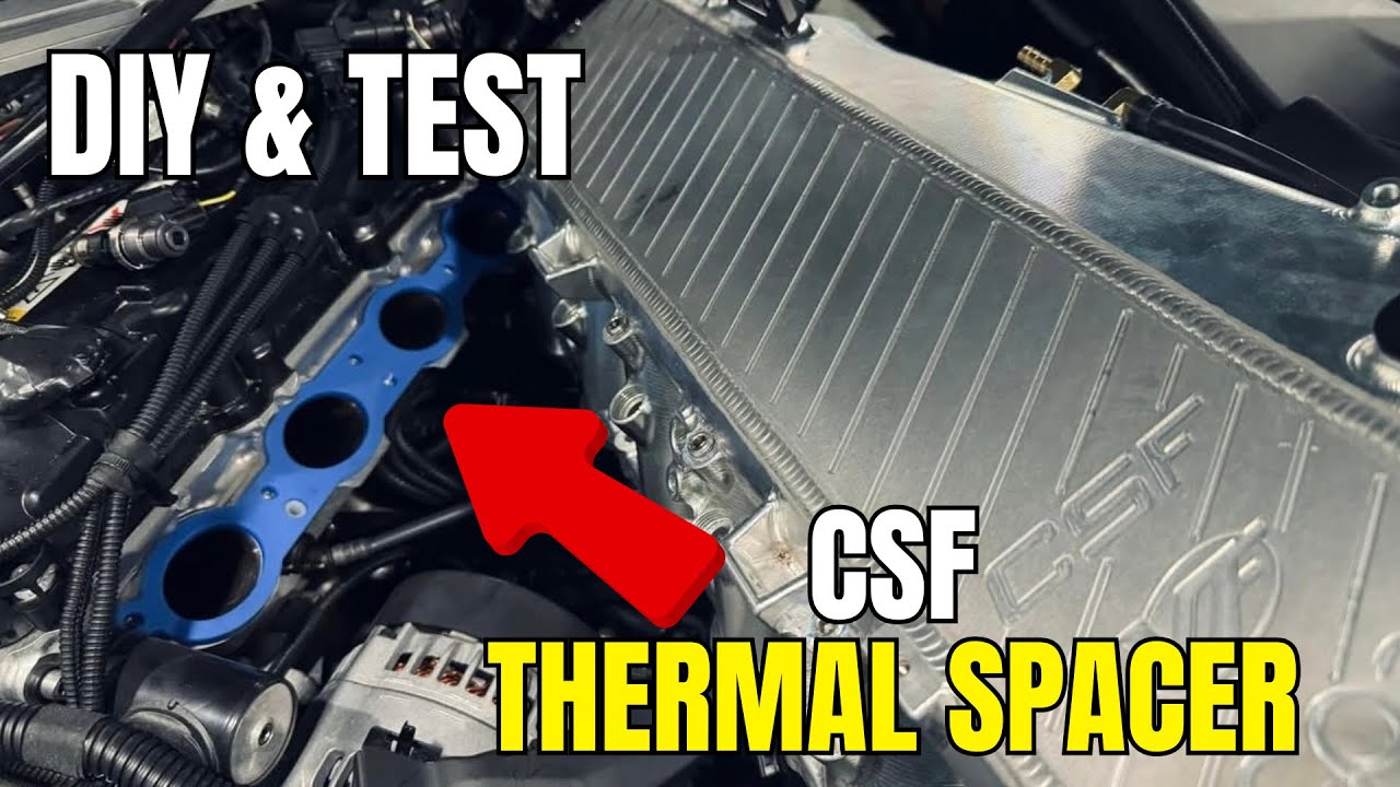CSF B58 Thermal Spacer Install & Temp Results! (Big Turbo Supra)