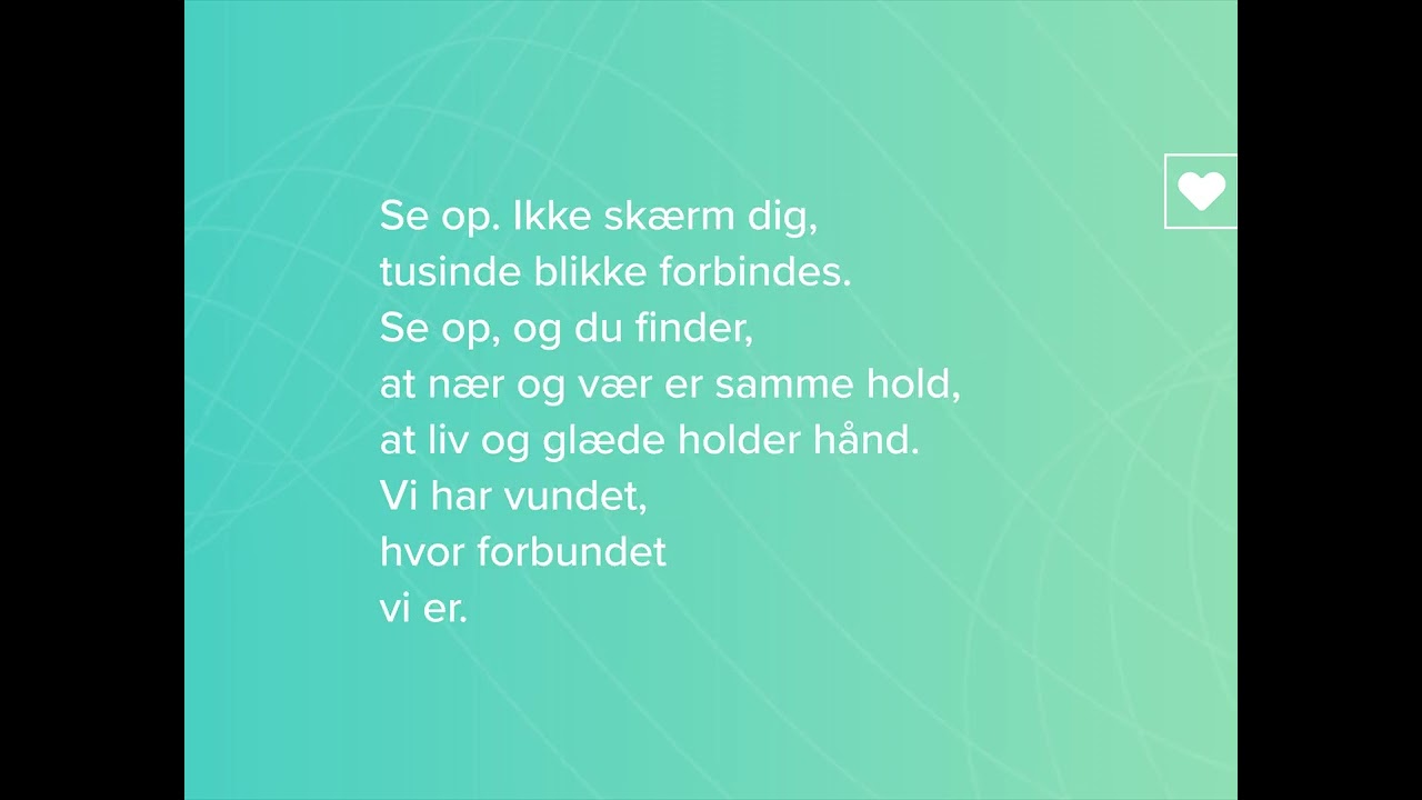 Landsstævnesang L2025: Sing-a-long musikvideo MED vokal
