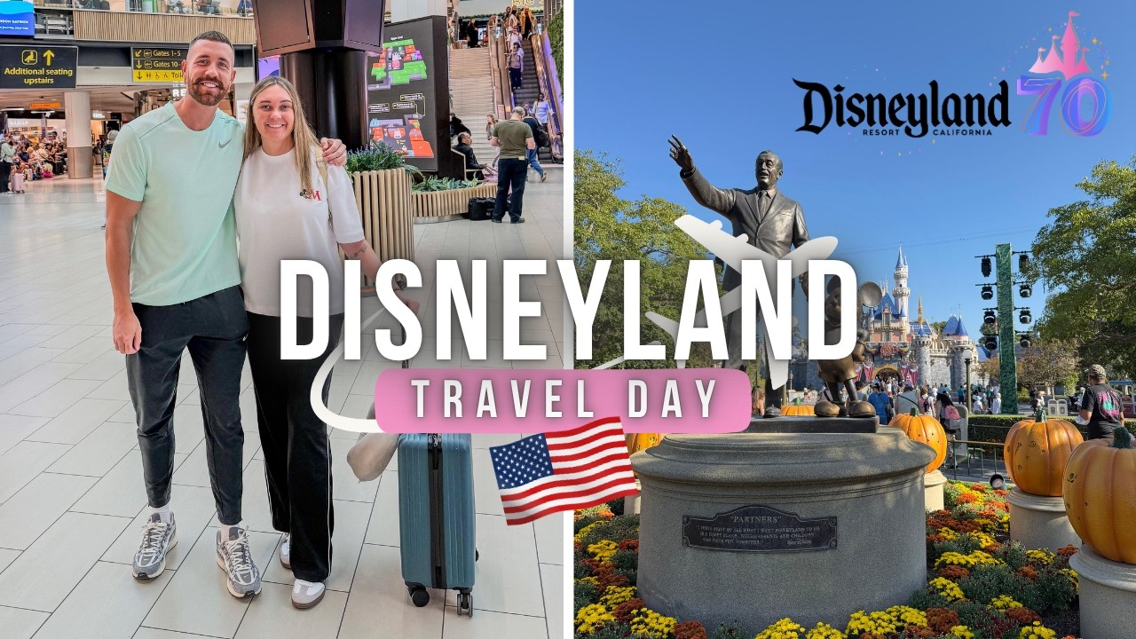 California Travel Day Vlog ✈️🇺🇸London Gatwick to LAX | Disneyland, Walmart shopping & Alamo Car Hire