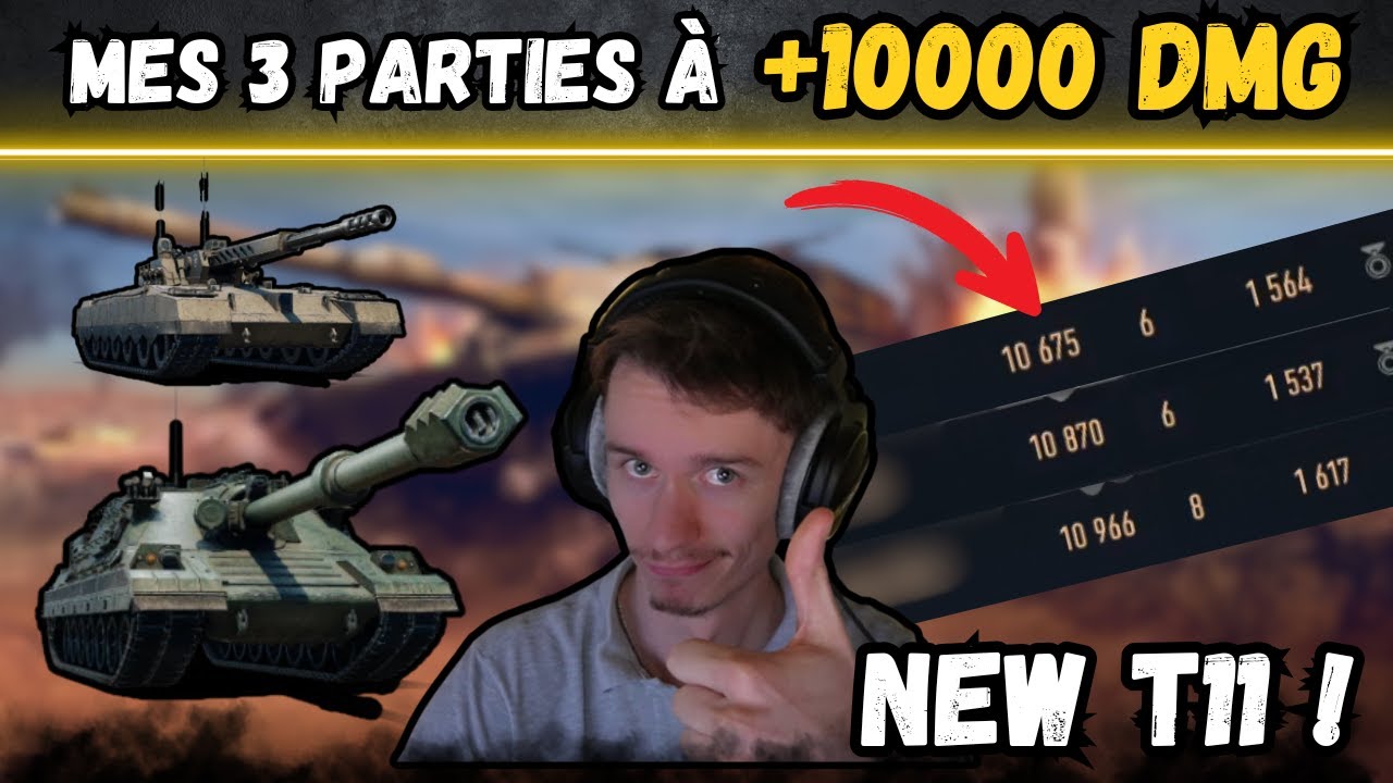 🎬 Mes 3 parties à +10000 DMG ! ▶️ Gameplay PTZ-78 & ARES 90 C ⚔️ [WOT-FR]