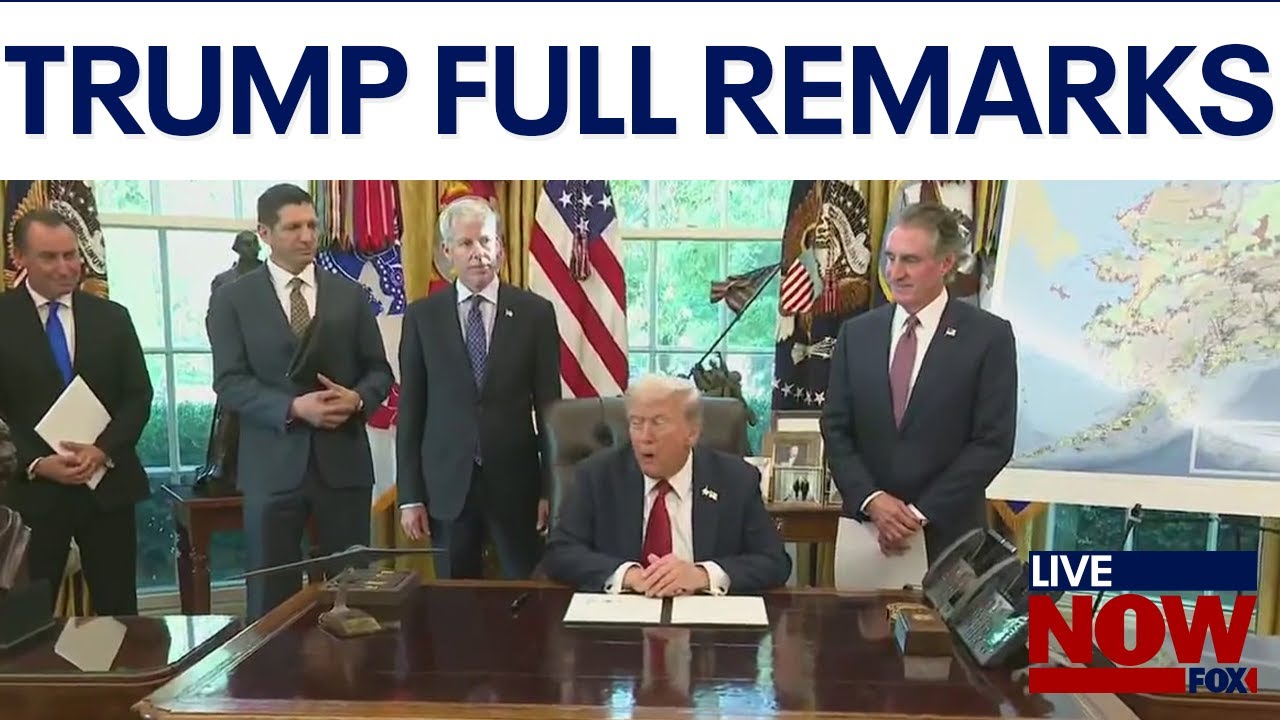 President Trump speaks from White House