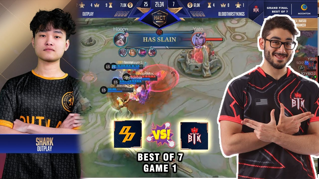 GRAND FINAL NACT Spring | BTK vs OUTPLAY BEST OF 7 GAME 1 | MOBILE LEGENDS BANG-BANG