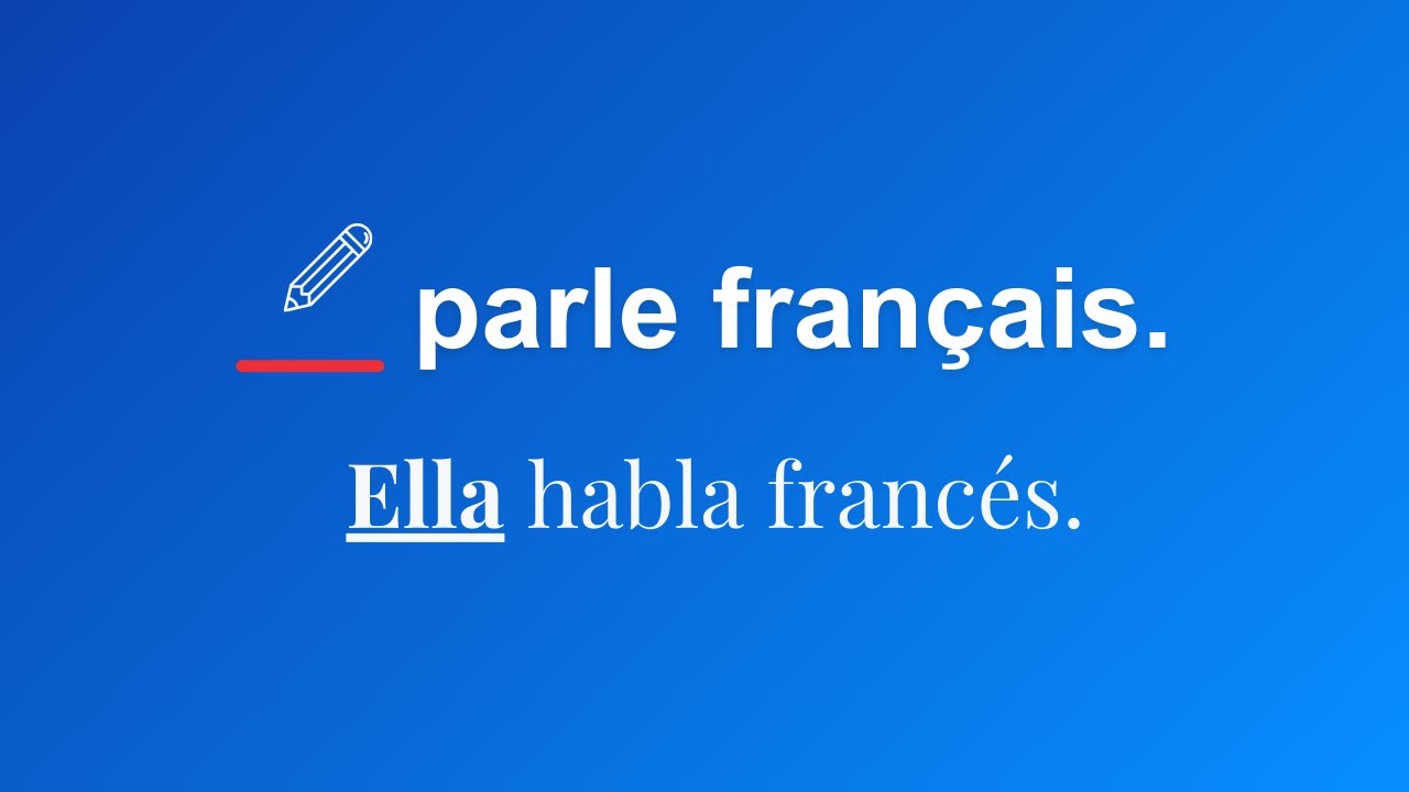 Los Pronombres Personales De Sujeto En Francés 📝 Ejercicios