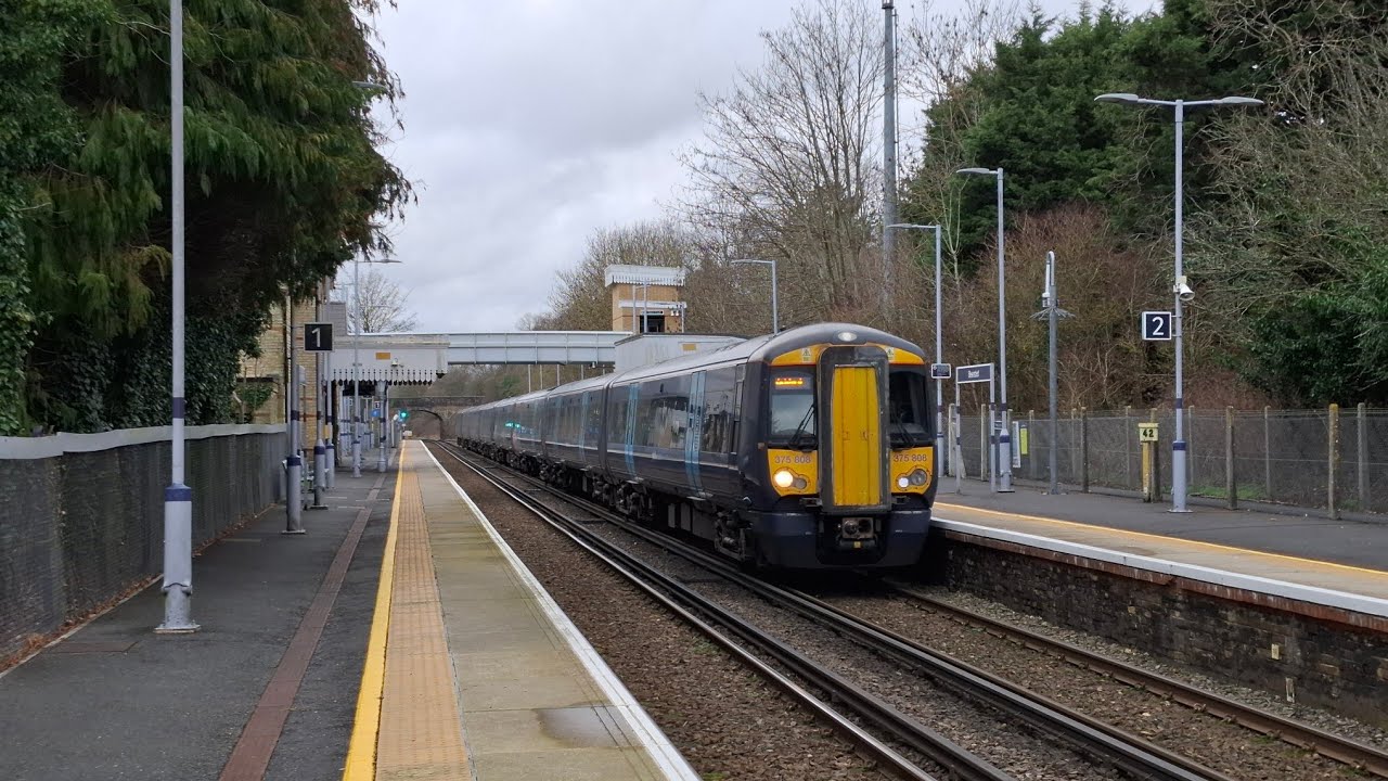 Southeastern 375808 + 375821 depart Bearsted with 2 Long Depot Whistles for Ashford ~ 20/1/26