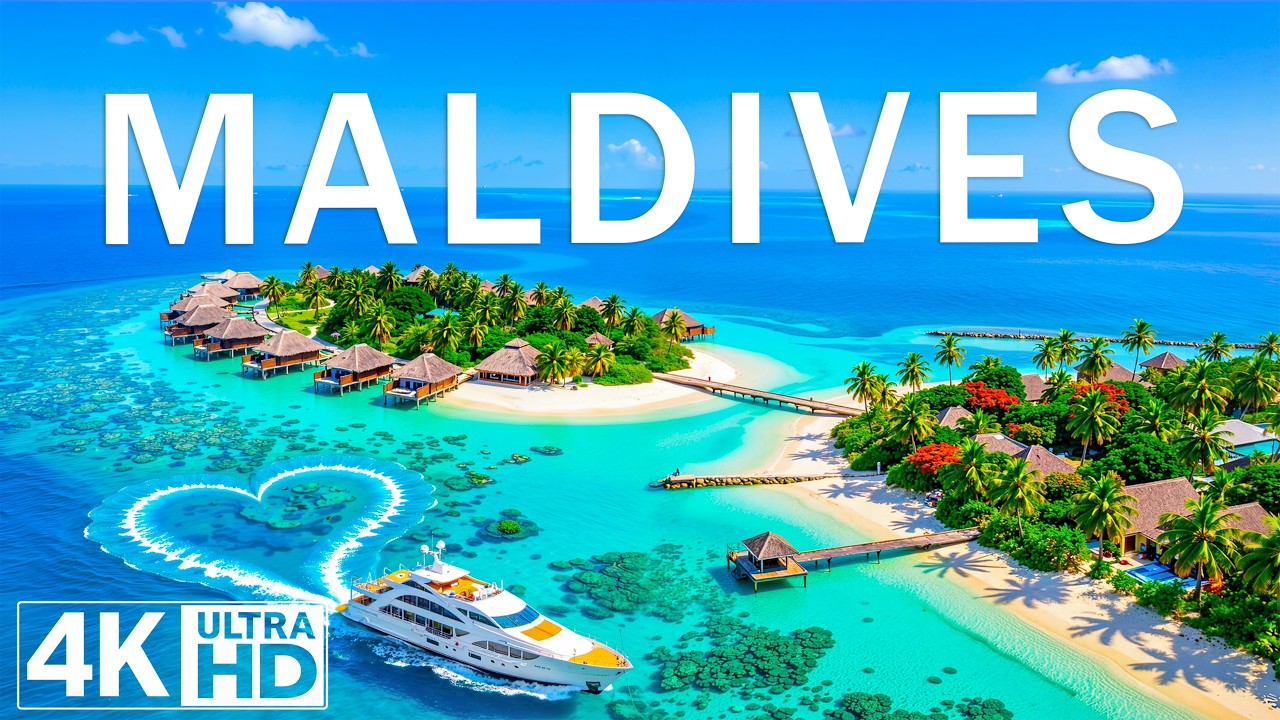 Maldives 4K 🇲🇻 🏝️ &ndash; Overwater Villas, Turquoise Waters & Ultimate Tropical Escape | Deep House