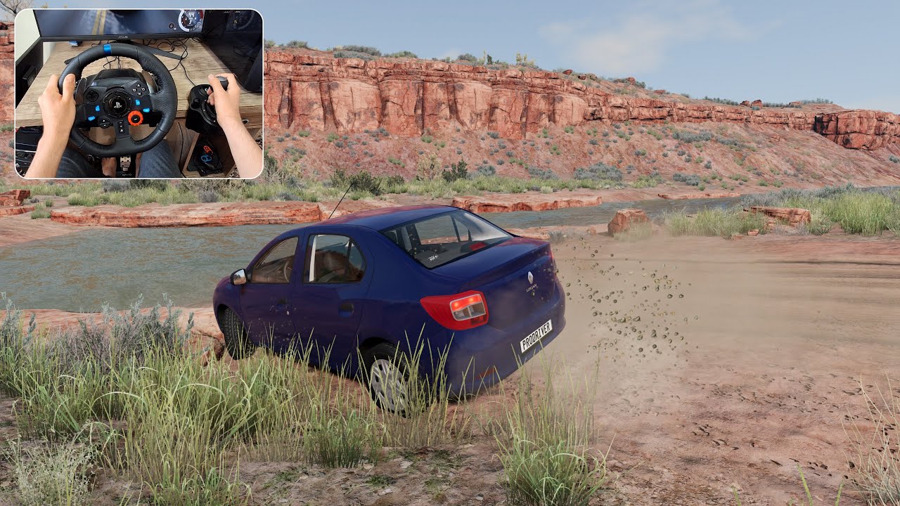 BeamNG Drive | Dacia Logan | Logitech G29 Steering Wheel