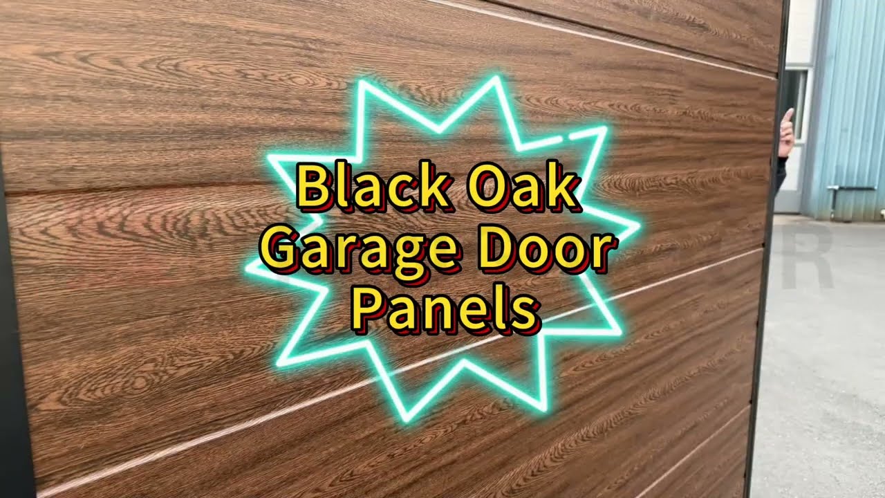 Xufeng Door: New Black Oak Garage Door Panels