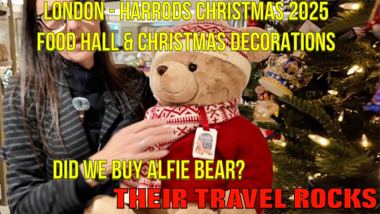 Рождество в лондонском Harrods 25: прогулка, фуд-корт, рождественские подарки и шопинг
