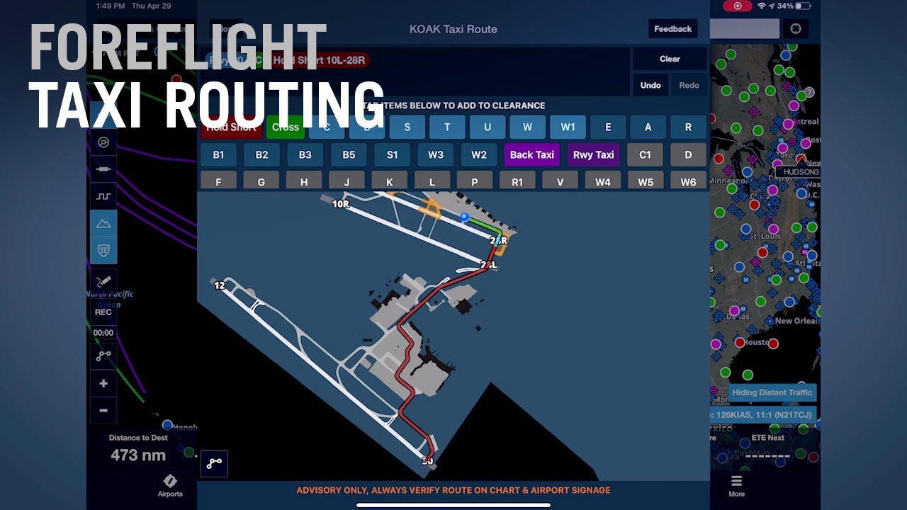 ForeFlight Introduces Taxi Routing on Airport Map – AIN