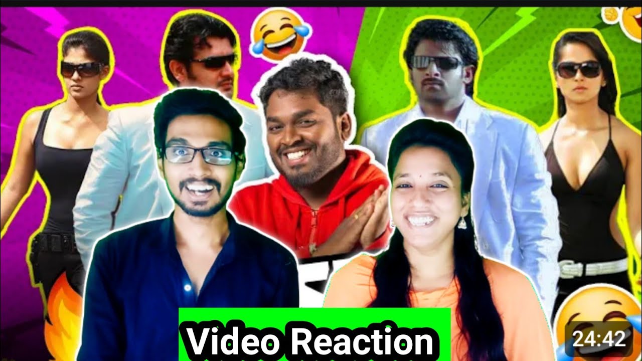 Telugu Billa Roast😂|Tamil vs Telugu Movie|Mr kk Video Reaction|Tamil Couple Reaction|@mrkk@abiraje